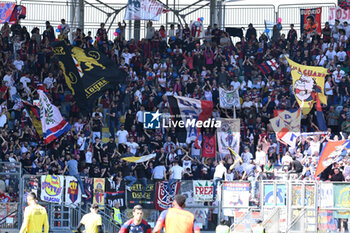 2024-04-07 - Supporters of Bologna F.C. 1909during the 31th day of the Serie A Championship between Frosinone Calcio vs Bologna F.C, 7 April 2024 at the Benito Stirpe Stadium, Frosinone, Italy. - FROSINONE CALCIO VS BOLOGNA FC - ITALIAN SERIE A - SOCCER