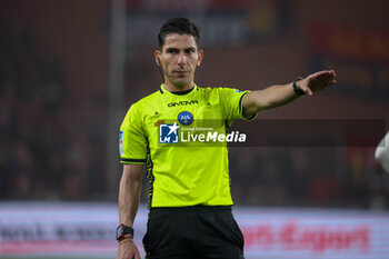 2024-04-29 - Serie A, day 34, Stadio Ferraris, Genova, Genoa - Cagliari, in the photo: referee Dionisi - GENOA CFC VS CAGLIARI CALCIO - ITALIAN SERIE A - SOCCER