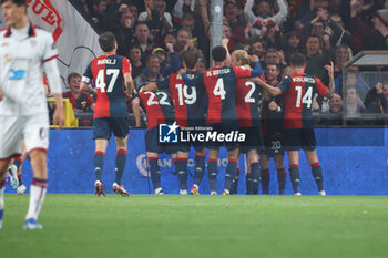 2024-04-29 - Serie A, day 34, Stadio Ferraris, Genova, Genoa - Cagliari, in the photo: exultation Genoa - GENOA CFC VS CAGLIARI CALCIO - ITALIAN SERIE A - SOCCER