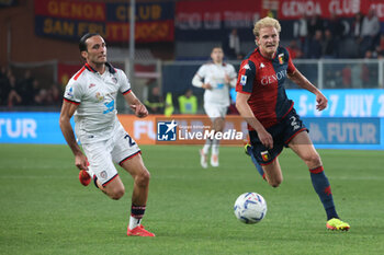 2024-04-29 - Serie A, day 34, Stadio Ferraris, Genova, Genoa - Cagliari, in the photo: Thorsby and Augello - GENOA CFC VS CAGLIARI CALCIO - ITALIAN SERIE A - SOCCER