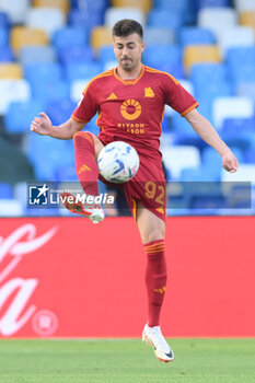 2024-04-28 - Stephan El Shaarawy of AS Roma in action during the Serie A Match between SSC Napoli vs AS Roma at Diego Armando Maradona Stadium - SSC NAPOLI VS AS ROMA - ITALIAN SERIE A - SOCCER
