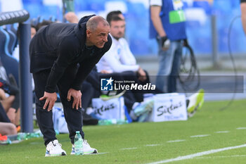 2024-04-28 - Francesco Calzona of SSC Napoli he seems disappointed during the Serie A Match between SSC Napoli vs AS Roma at Diego Armando Maradona Stadium - SSC NAPOLI VS AS ROMA - ITALIAN SERIE A - SOCCER