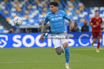 2024-04-28 - Mathias Olivera of SSC Napoli in action during the Serie A Match between SSC Napoli vs AS Roma at Diego Armando Maradona Stadium - SSC NAPOLI VS AS ROMA - ITALIAN SERIE A - SOCCER