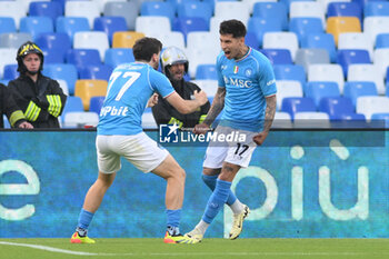 2024-04-28 - Mathias Olivera of SSC Napoli celebrates after scoring goal during the Serie A Match between SSC Napoli vs AS Roma at Diego Armando Maradona Stadium - SSC NAPOLI VS AS ROMA - ITALIAN SERIE A - SOCCER