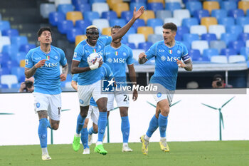 2024-04-28 - Mathias Olivera of SSC Napoli celebrates after scoring goal during the Serie A Match between SSC Napoli vs AS Roma at Diego Armando Maradona Stadium - SSC NAPOLI VS AS ROMA - ITALIAN SERIE A - SOCCER