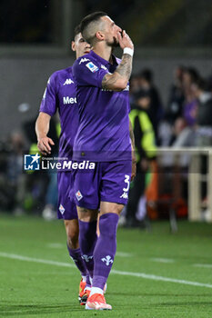 2024-05-17 - ACF Fiorentina's defender Cristiano Biraghi celebrates after scoring a goal - ACF FIORENTINA VS SSC NAPOLI - ITALIAN SERIE A - SOCCER