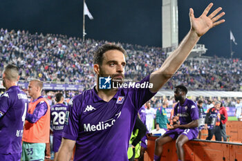 2024-05-17 - ACF Fiorentina's midfielder Giacomo Bonaventura greets the supporters - ACF FIORENTINA VS SSC NAPOLI - ITALIAN SERIE A - SOCCER