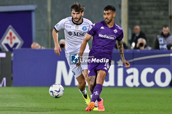 2024-05-17 - ACF Fiorentina's forward Nicolas Gonzalez against SSC Napoli's forward Khvicha Kvaratskhelia - ACF FIORENTINA VS SSC NAPOLI - ITALIAN SERIE A - SOCCER