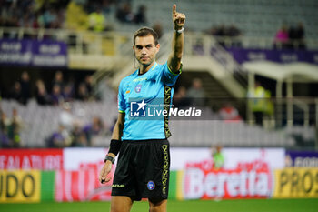 2024-05-13 - Luca Zufferli (Referee) during the Italian championship Serie A football match between ACF Fiorentina and AC Monza on May 13, 2024 at the Artemio Franchi stadium in Florence, Italy - FOOTBALL - ITALIAN CHAMP - FIORENTINA V MONZA - ITALIAN SERIE A - SOCCER