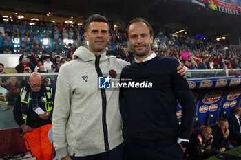 2024-05-24 - 24/05/2024 Serie A, Stadio Luigi Ferraris, Genova, Genoa - Bologna, in the photo: Thiago Motta and Alberto Gilardino - GENOA CFC VS BOLOGNA FC - ITALIAN SERIE A - SOCCER