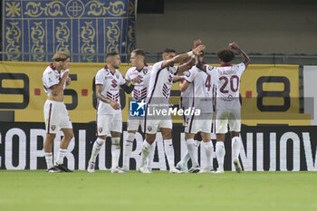 2024-09-20 - Duvan Zapata of Torino FC celebrates after scoring during Hellas Verona FC vs Torino FC , 5° Serie A Enilive 2024-25 game at Marcantonio Bentegodi Stadium in Verona (VR), Italy, on September 20, 2024. - HELLAS VERONA FC VS TORINO FC - ITALIAN SERIE A - SOCCER