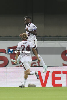 2024-09-20 - Duvan Zapata of Torino FC celebrates after scoring during Hellas Verona FC vs Torino FC , 5° Serie A Enilive 2024-25 game at Marcantonio Bentegodi Stadium in Verona (VR), Italy, on September 20, 2024. - HELLAS VERONA FC VS TORINO FC - ITALIAN SERIE A - SOCCER