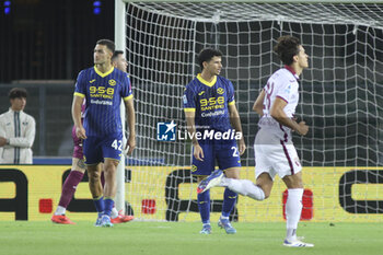 2024-09-20 - Antonio Sanabria of Torino FC0 celebrates after scoring during Hellas Verona FC vs Torino FC , 5° Serie A Enilive 2024-25 game at Marcantonio Bentegodi Stadium in Verona (VR), Italy, on September 20, 2024. - HELLAS VERONA FC VS TORINO FC - ITALIAN SERIE A - SOCCER