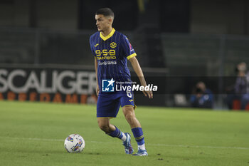 2024-09-20 - Reda Belahyane of Hellas Verona FC play the ball during Hellas Verona FC vs Torino FC , 5° Serie A Enilive 2024-25 game at Marcantonio Bentegodi Stadium in Verona (VR), Italy, on September 20, 2024. - HELLAS VERONA FC VS TORINO FC - ITALIAN SERIE A - SOCCER