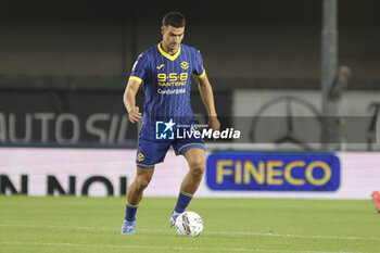 2024-09-20 - Diego Coppola of Hellas Verona FC play the ball during Hellas Verona FC vs Torino FC , 5° Serie A Enilive 2024-25 game at Marcantonio Bentegodi Stadium in Verona (VR), Italy, on September 20, 2024. - HELLAS VERONA FC VS TORINO FC - ITALIAN SERIE A - SOCCER