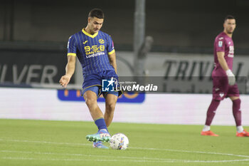 2024-09-20 - Diego Coppola of Hellas Verona FC play the ball during Hellas Verona FC vs Torino FC , 5° Serie A Enilive 2024-25 game at Marcantonio Bentegodi Stadium in Verona (VR), Italy, on September 20, 2024. - HELLAS VERONA FC VS TORINO FC - ITALIAN SERIE A - SOCCER