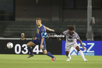 2024-09-20 - Valentino Lazaro of Torino FC battle for the ball with Darko Lazovic of Hellas Verona FC during Hellas Verona FC vs Torino FC , 5° Serie A Enilive 2024-25 game at Marcantonio Bentegodi Stadium in Verona (VR), Italy, on September 20, 2024. - HELLAS VERONA FC VS TORINO FC - ITALIAN SERIE A - SOCCER