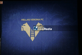 2024-09-20 - Hellas Verona logo during Hellas Verona FC vs Torino FC , 5° Serie A Enilive 2024-25 game at Marcantonio Bentegodi Stadium in Verona (VR), Italy, on September 20, 2024. - HELLAS VERONA FC VS TORINO FC - ITALIAN SERIE A - SOCCER