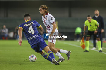 2024-09-20 - Borna Sosa of Torino FC play the ball during Hellas Verona FC vs Torino FC , 5° Serie A Enilive 2024-25 game at Marcantonio Bentegodi Stadium in Verona (VR), Italy, on September 20, 2024. - HELLAS VERONA FC VS TORINO FC - ITALIAN SERIE A - SOCCER