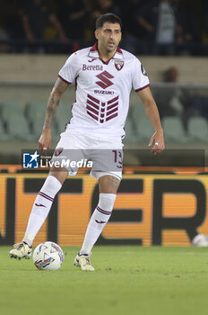 2024-09-20 - Guillermo Maripán of Torino FC play the ball during Hellas Verona FC vs Torino FC , 5° Serie A Enilive 2024-25 game at Marcantonio Bentegodi Stadium in Verona (VR), Italy, on September 20, 2024. - HELLAS VERONA FC VS TORINO FC - ITALIAN SERIE A - SOCCER