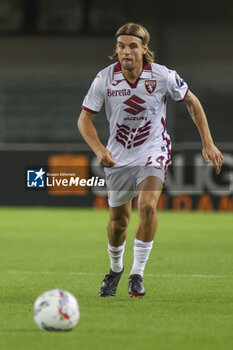 2024-09-20 - Borna Sosa of Torino FC play the ball during Hellas Verona FC vs Torino FC , 5° Serie A Enilive 2024-25 game at Marcantonio Bentegodi Stadium in Verona (VR), Italy, on September 20, 2024. - HELLAS VERONA FC VS TORINO FC - ITALIAN SERIE A - SOCCER