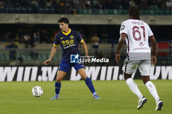 2024-09-20 - Dani Silva of Hellas Verona FC play the ball during Hellas Verona FC vs Torino FC , 5° Serie A Enilive 2024-25 game at Marcantonio Bentegodi Stadium in Verona (VR), Italy, on September 20, 2024. - HELLAS VERONA FC VS TORINO FC - ITALIAN SERIE A - SOCCER