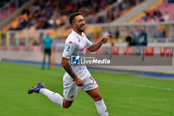 2024-10-20 - Danilo Cataldi of Fiorentina celebrates after scoring a goal - US LECCE VS ACF FIORENTINA - ITALIAN SERIE A - SOCCER