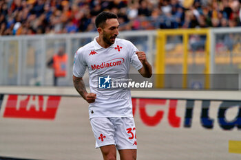 2024-10-20 - Danilo Cataldi of Fiorentina celebrates after scoring a goal - US LECCE VS ACF FIORENTINA - ITALIAN SERIE A - SOCCER