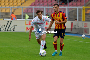 2024-10-20 - Frederic Guilbert of US Lecce in action against Edoardo Bove of Fiorentina - US LECCE VS ACF FIORENTINA - ITALIAN SERIE A - SOCCER