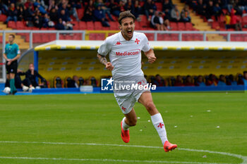 2024-10-20 - Andrea Colpani of Fiorentina celebrates after scoring a goal - US LECCE VS ACF FIORENTINA - ITALIAN SERIE A - SOCCER