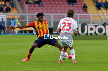 2024-10-20 - Patrick Dorgu of US Lecce in action against Andrea Colpani of Fiorentina - US LECCE VS ACF FIORENTINA - ITALIAN SERIE A - SOCCER