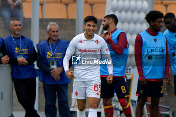 2024-10-20 - Fabiano Parisi of Fiorentina celebrates after scoring a goal - US LECCE VS ACF FIORENTINA - ITALIAN SERIE A - SOCCER