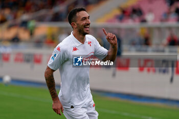 2024-10-20 - Danilo Cataldi of Fiorentina celebrates after scoring a goal - US LECCE VS ACF FIORENTINA - ITALIAN SERIE A - SOCCER