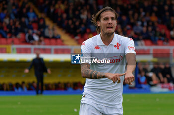 2024-10-20 - Andrea Colpani of Fiorentina celebrates after scoring a goal - US LECCE VS ACF FIORENTINA - ITALIAN SERIE A - SOCCER