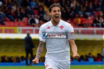 2024-10-20 - Andrea Colpani of Fiorentina celebrates after scoring a goal - US LECCE VS ACF FIORENTINA - ITALIAN SERIE A - SOCCER