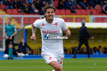 2024-10-20 - Andrea Colpani of Fiorentina celebrates after scoring a goal - US LECCE VS ACF FIORENTINA - ITALIAN SERIE A - SOCCER