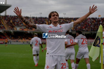 2024-10-20 - Andrea Colpani of Fiorentina celebrates after scoring a goal - US LECCE VS ACF FIORENTINA - ITALIAN SERIE A - SOCCER