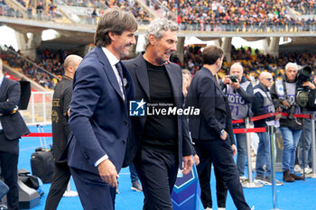 2024-10-20 - coach Luca Gotti of US Lecce and coach Stefano Citterio of Fiorentina - US LECCE VS ACF FIORENTINA - ITALIAN SERIE A - SOCCER