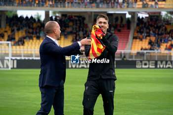 2024-10-20 - the president of US Lecce Saverio Sticchi Damiani and Joan Gonzalez - US LECCE VS ACF FIORENTINA - ITALIAN SERIE A - SOCCER