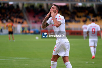 2024-10-20 - Danilo Cataldi of Fiorentina celebrates after scoring a goal - US LECCE VS ACF FIORENTINA - ITALIAN SERIE A - SOCCER