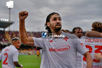 2024-10-20 - Yacine Adli of Fiorentina celebrates the victory - US LECCE VS ACF FIORENTINA - ITALIAN SERIE A - SOCCER