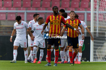 2024-10-20 - Kialonda Gaspar of US Lecce and Federico Baschirotto of US Lecce disappointed - US LECCE VS ACF FIORENTINA - ITALIAN SERIE A - SOCCER