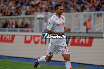 2024-10-20 - Danilo Cataldi of Fiorentina celebrates after scoring a goal - US LECCE VS ACF FIORENTINA - ITALIAN SERIE A - SOCCER