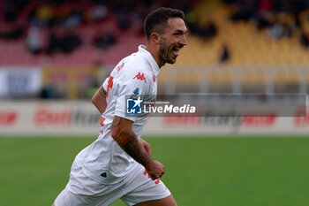 2024-10-20 - Danilo Cataldi of Fiorentina celebrates after scoring a goal - US LECCE VS ACF FIORENTINA - ITALIAN SERIE A - SOCCER