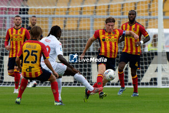 2024-10-20 - Federico Baschirotto of US Lecce in action against Moise Kean of Fiorentina - US LECCE VS ACF FIORENTINA - ITALIAN SERIE A - SOCCER