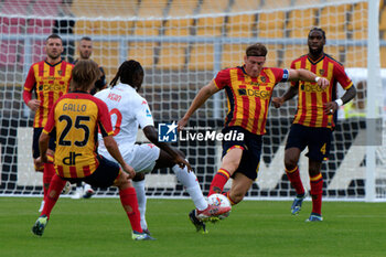 2024-10-20 - Federico Baschirotto of US Lecce in action against Moise Kean of Fiorentina - US LECCE VS ACF FIORENTINA - ITALIAN SERIE A - SOCCER