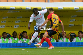 2024-10-20 - Moise Kean of Fiorentina in action against Ylber Ramadani of US Lecce - US LECCE VS ACF FIORENTINA - ITALIAN SERIE A - SOCCER