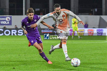 2024-10-27 - Mario Hermoso (Roma) hampered by Andrea Colpani (Fiorentina) - ACF FIORENTINA VS AS ROMA - ITALIAN SERIE A - SOCCER