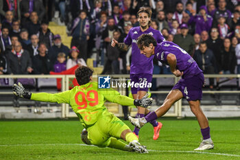 2024-10-27 - Edoardo Bove (Fiorentina) scores the 4-1 goal - ACF FIORENTINA VS AS ROMA - ITALIAN SERIE A - SOCCER