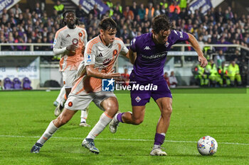 2024-10-27 - Edoardo Bove (Fiorentina) against Niccolo Pisilli (Roma) - ACF FIORENTINA VS AS ROMA - ITALIAN SERIE A - SOCCER